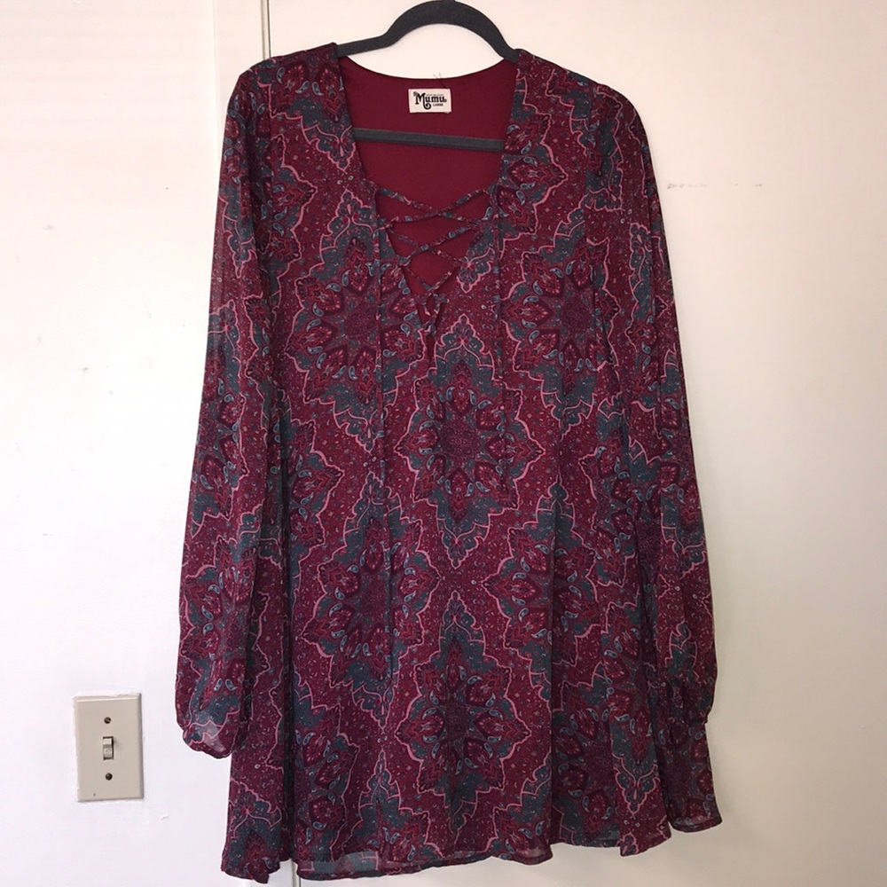 Paisley print dress